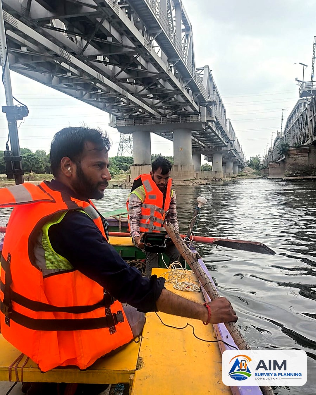 River bathymetry under the Old Iron Bridge, Delhi